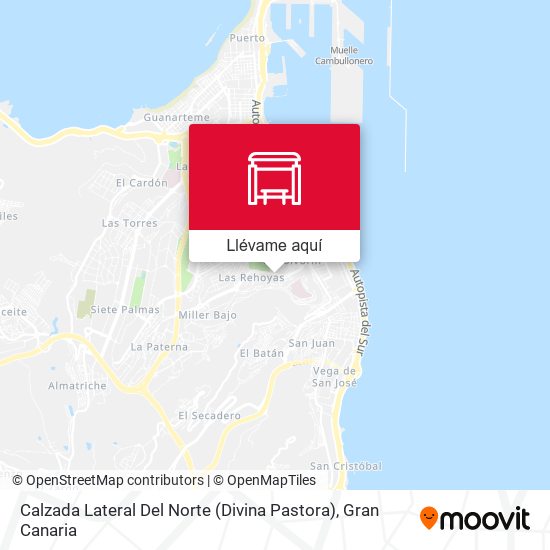 Mapa Calzada Lateral Del Norte (Divina Pastora)