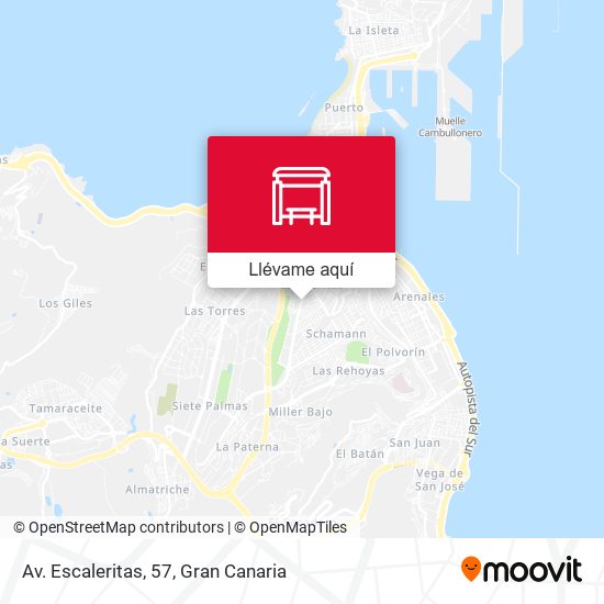 Mapa Av. Escaleritas, 57