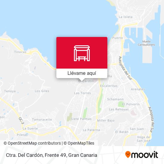 Mapa Ctra. Del Cardón, Frente 49