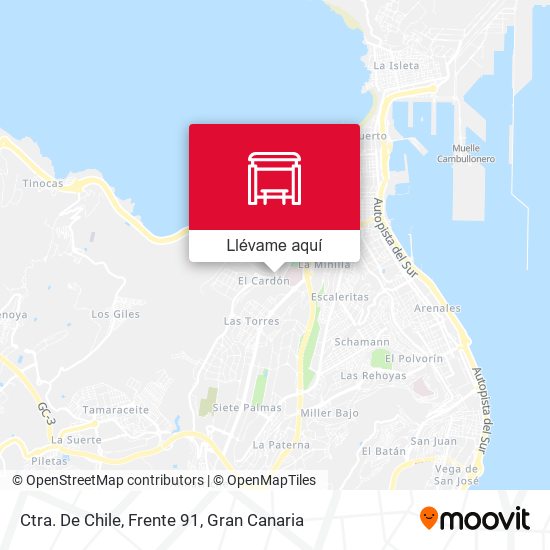 Mapa Ctra. De Chile, Frente 91