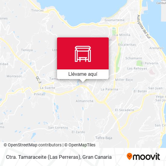 Mapa Ctra. Tamaraceite (Las Perreras)