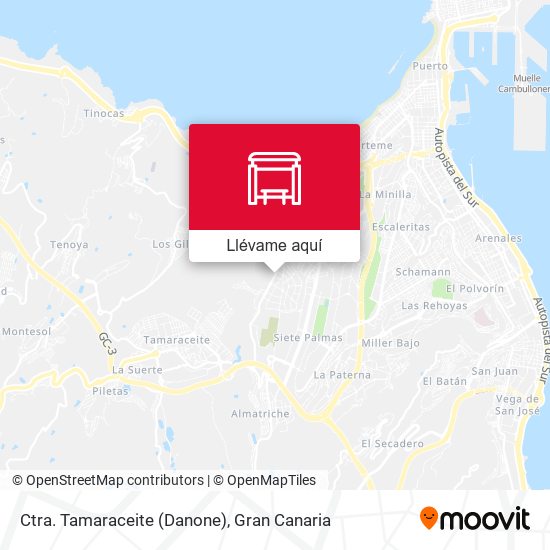 Mapa Ctra. Tamaraceite (Danone)