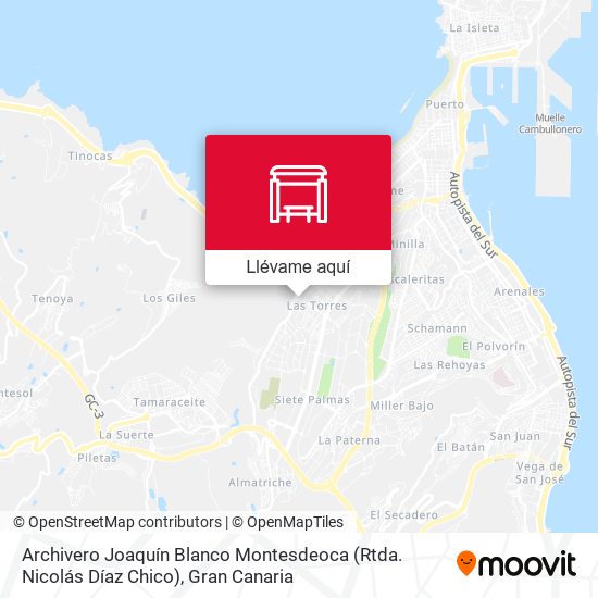 Mapa Archivero Joaquín Blanco Montesdeoca (Rtda. Nicolás Díaz Chico)