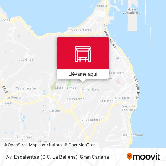 Mapa Av. Escaleritas (C.C. La Ballena)