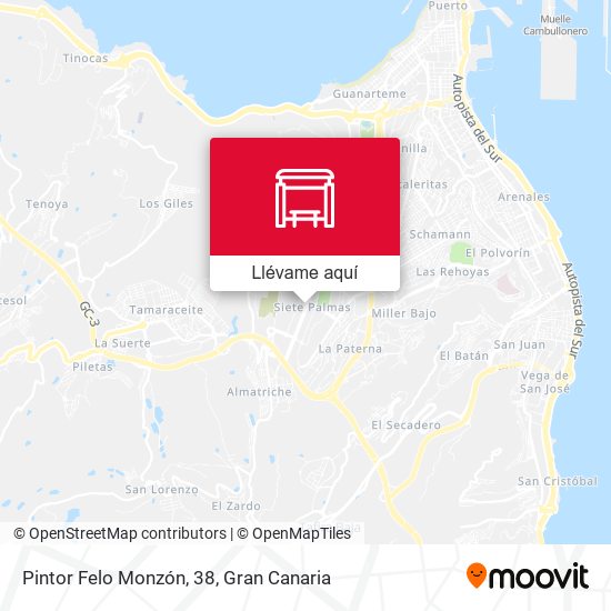 Mapa Pintor Felo Monzón, 38