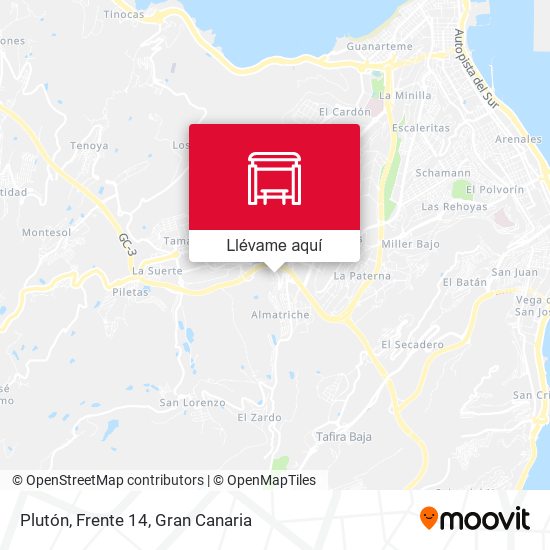 Mapa Plutón, Frente 14
