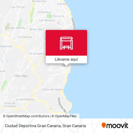 Mapa Ciudad Deportiva Gran Canaria