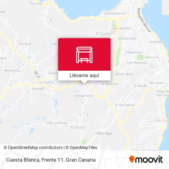 Mapa Cuesta Blanca, Frente 11
