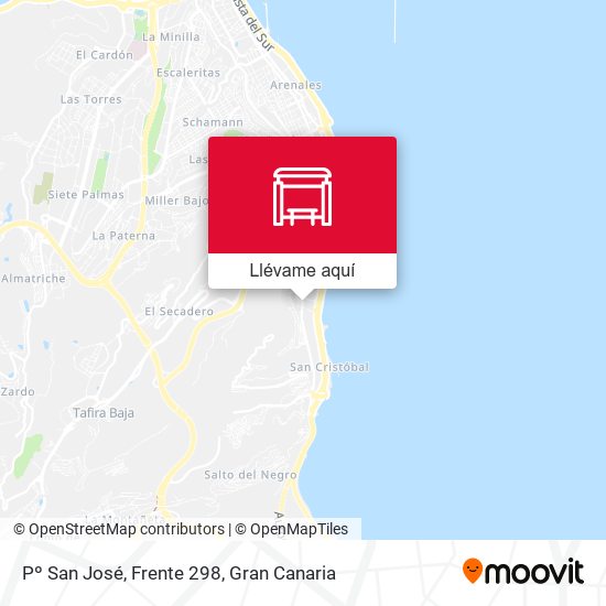 Mapa Pº San José, Frente 298