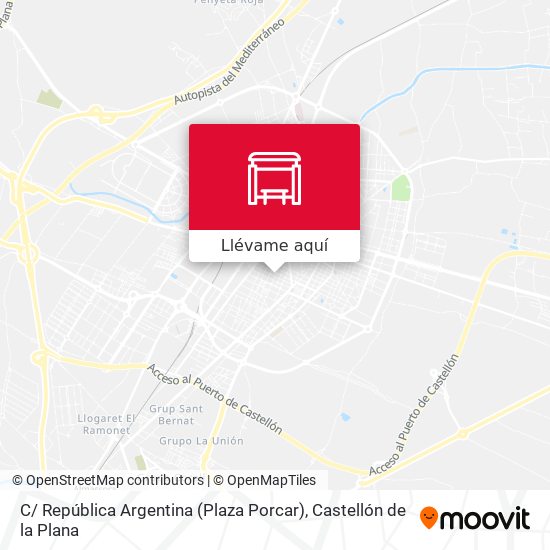Mapa C/ República Argentina (Plaza Porcar)