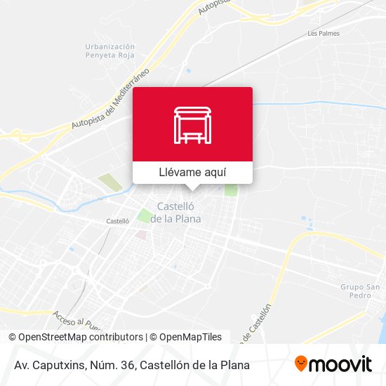 Mapa Av. Caputxins, Núm. 36