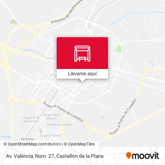 Mapa Av. València, Núm. 27