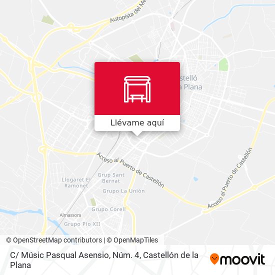 Mapa C/ Músic Pasqual Asensio, Núm.  4