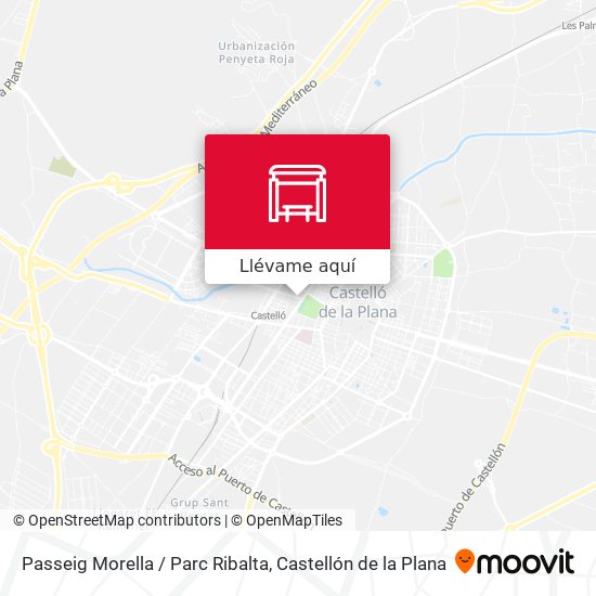 Mapa Passeig Morella / Parc Ribalta