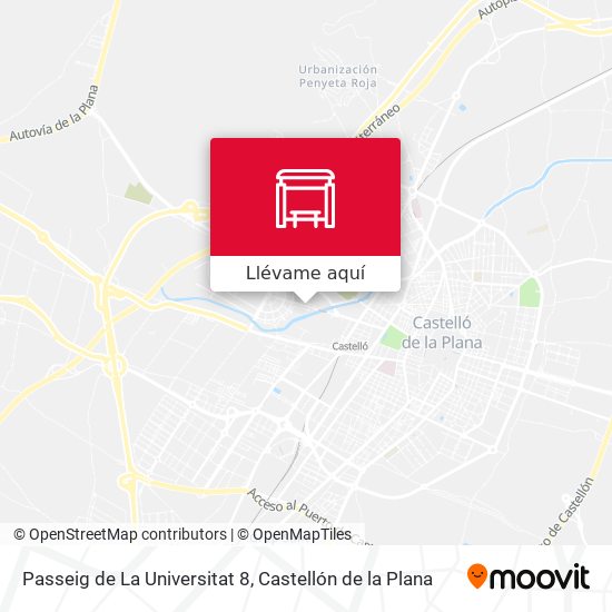 Mapa Passeig de La Universitat 8