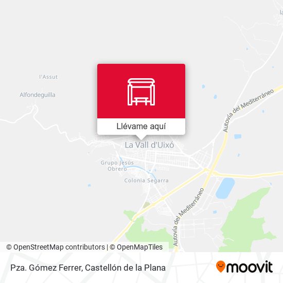 Mapa Pza. Gómez Ferrer