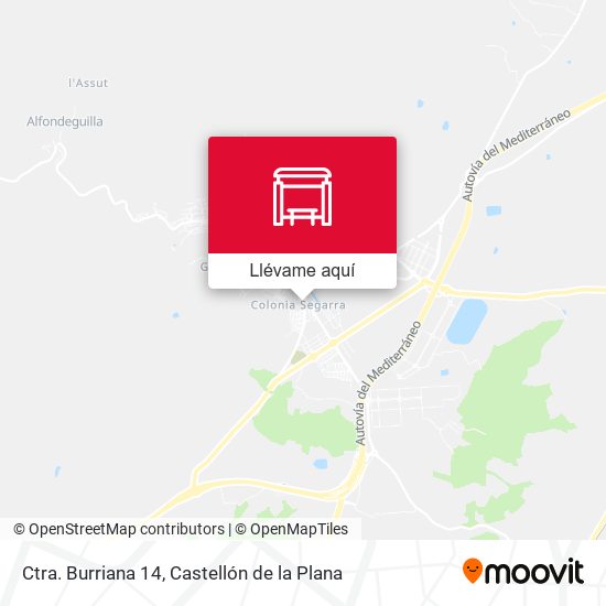Mapa Ctra. Burriana 14