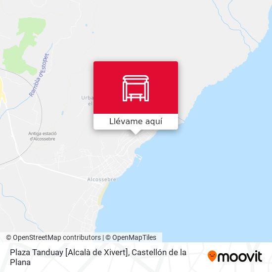 Mapa Plaza Tanduay [Alcalà de Xivert]