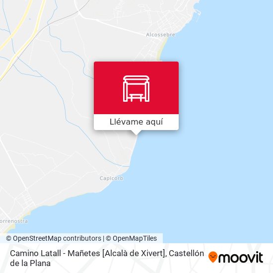 Mapa Camino Latall - Mañetes [Alcalà de Xivert]