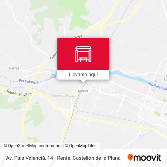Mapa Av. País Valencià, 14 - Renfe