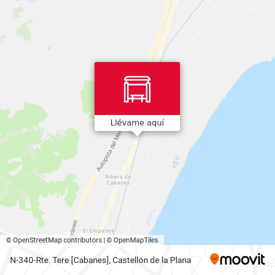 Mapa N-340-Rte. Tere [Cabanes]