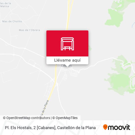 Mapa Pl. Els Hostals, 2 [Cabanes]