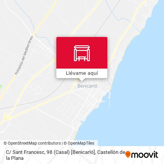 Mapa C/ Sant Francesc, 98 (Casal) [Benicarló]