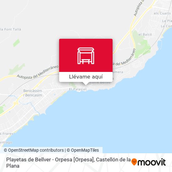 Mapa Playetas de Bellver - Orpesa [Orpesa]