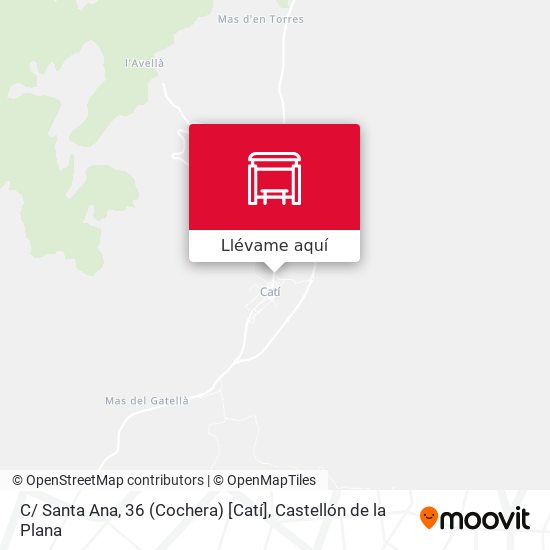 Mapa C/ Santa Ana, 36 (Cochera) [Catí]