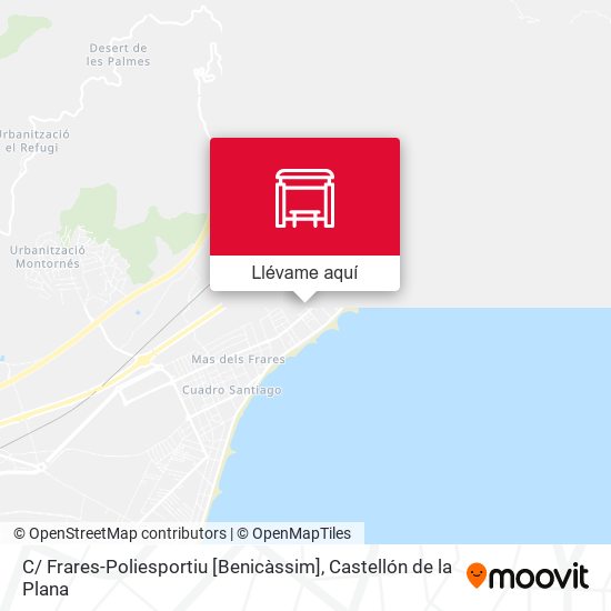 Mapa C/ Frares-Poliesportiu [Benicàssim]