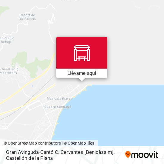 Mapa Gran Avinguda-Cantó C. Cervantes [Benicàssim]