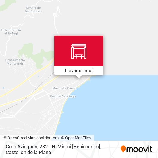 Mapa Gran Avinguda, 232 - H. Miami [Benicàssim]