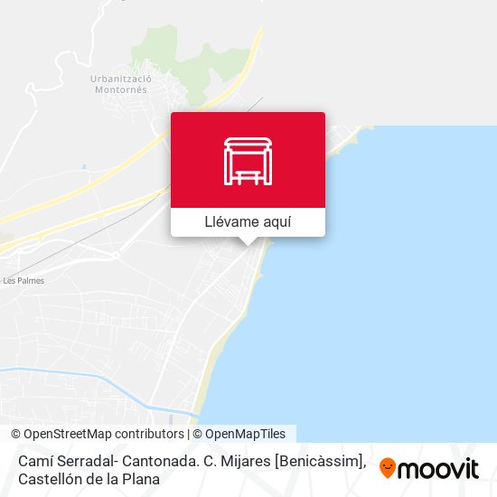 Mapa Camí Serradal- Cantonada. C. Mijares [Benicàssim]