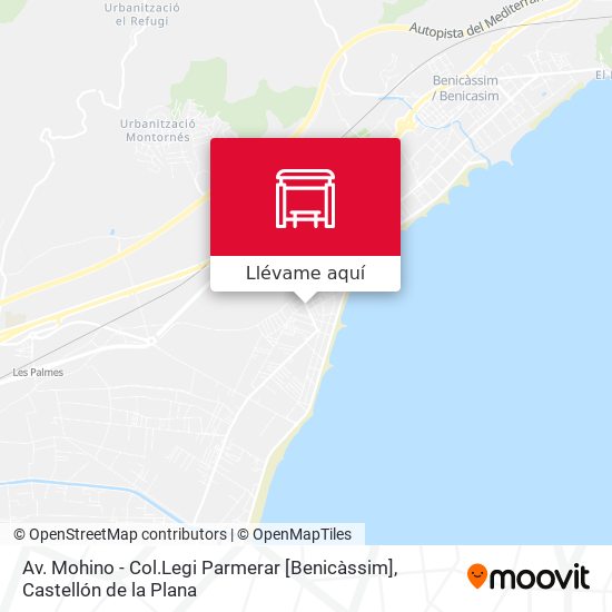 Mapa Av. Mohino - Col.Legi Parmerar [Benicàssim]