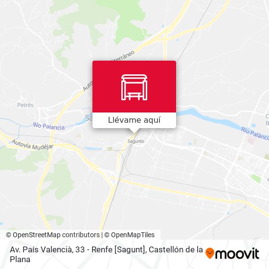 Mapa Av. País Valencià, 33 - Renfe [Sagunt]