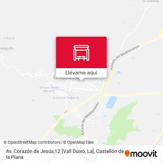 Mapa Av. Corazón de Jesús,12 [Vall Duixó, La]