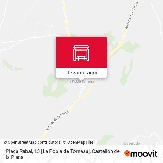 Mapa Plaça Rabal, 13 [La Pobla de Tornesa]