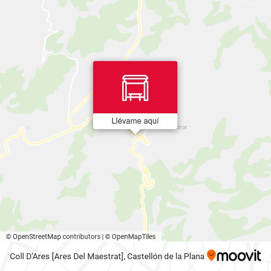 Mapa Coll D’Ares [Ares Del Maestrat]