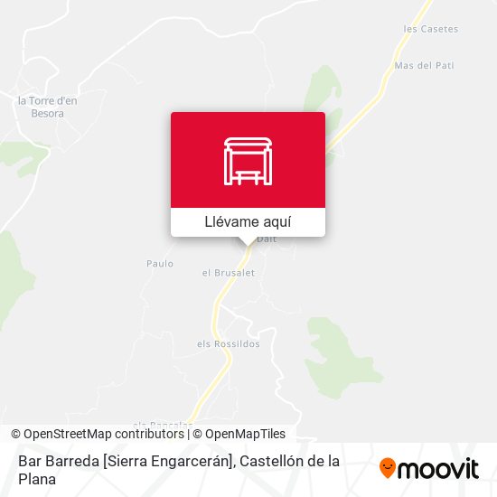 Mapa Bar Barreda [Sierra Engarcerán]