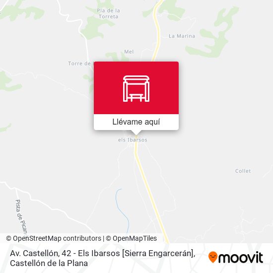 Mapa Av. Castellón, 42 - Els Ibarsos [Sierra Engarcerán]