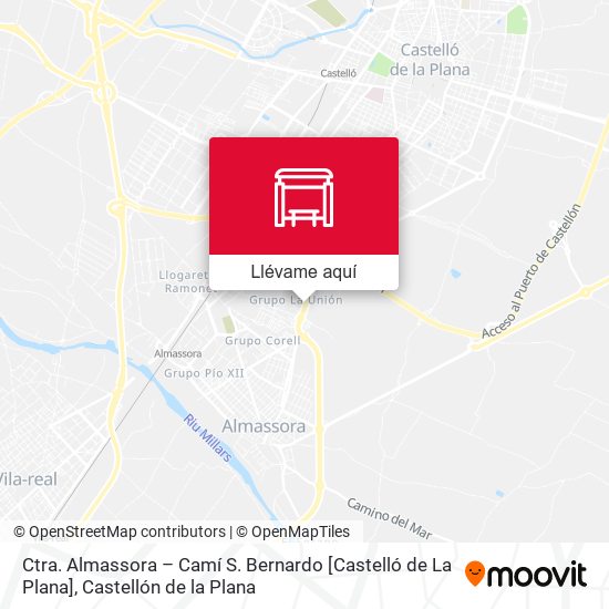 Mapa Ctra. Almassora – Camí S. Bernardo [Castelló de La Plana]