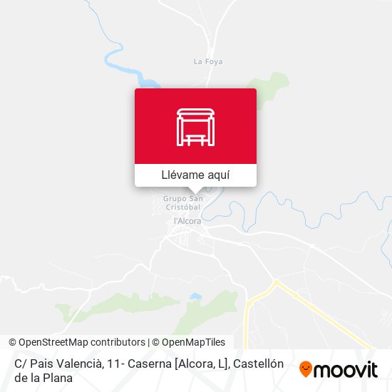 Mapa C/ Pais Valencià, 11- Caserna [Alcora, L]