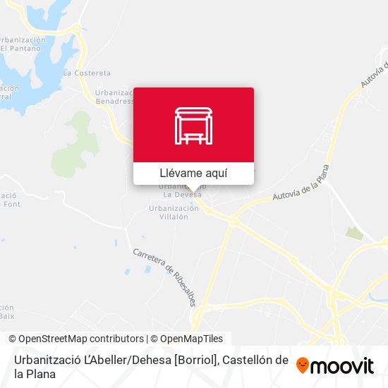 Mapa Urbanització L’Abeller / Dehesa [Borriol]