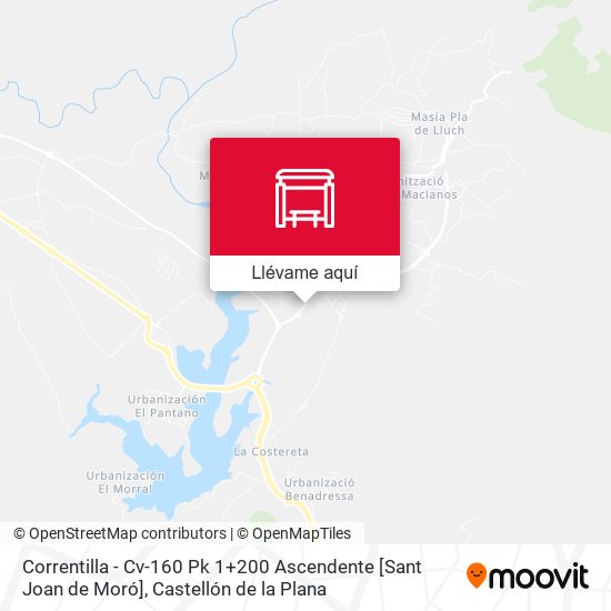 Mapa Correntilla - Cv-160 Pk 1+200 Ascendente [Sant Joan de Moró]