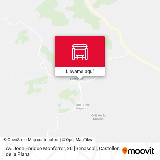 Mapa Av. José Enrique Monferrer, 26 [Benassal]
