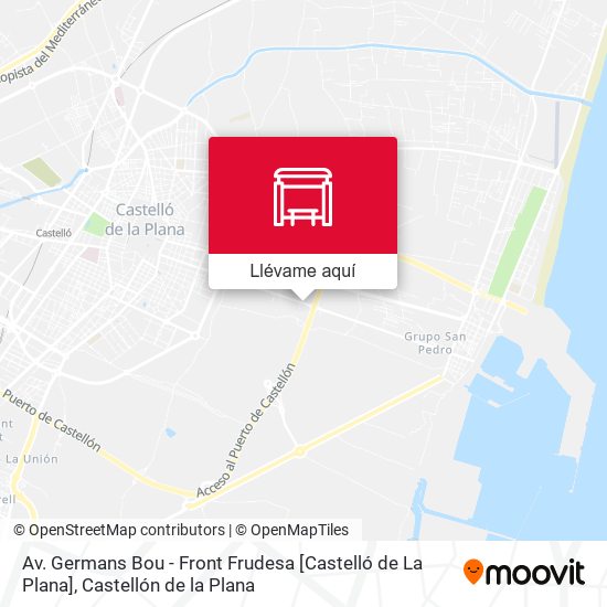 Mapa Av. Germans Bou - Front Frudesa [Castelló de La Plana]