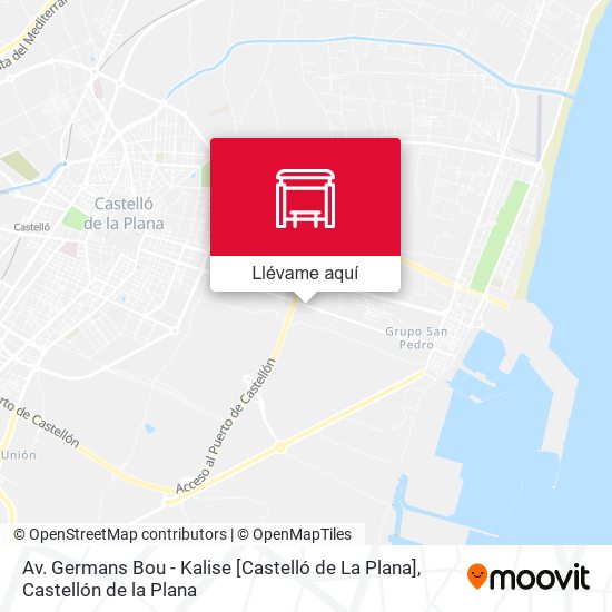 Mapa Av. Germans Bou - Kalise [Castelló de La Plana]