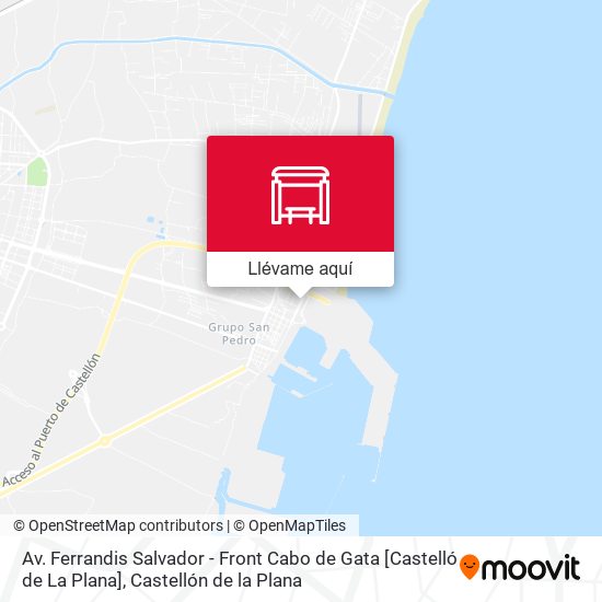 Mapa Av. Ferrandis Salvador - Front Cabo de Gata [Castelló de La Plana]