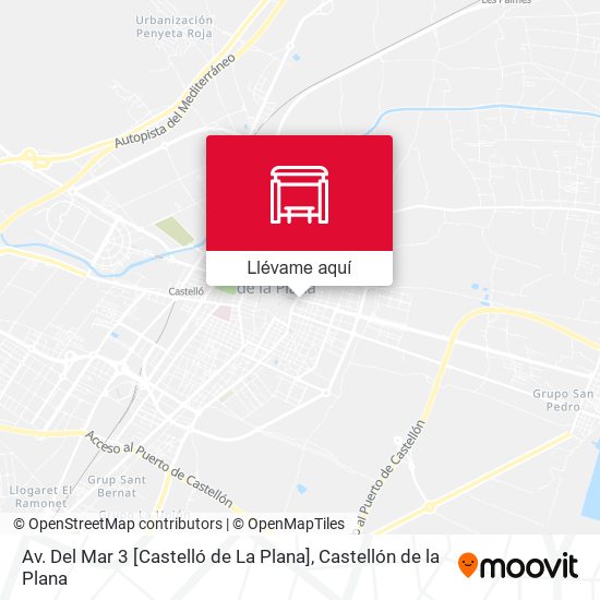 Mapa Av. Del Mar 3 [Castelló de La Plana]