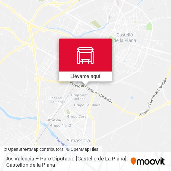 Mapa Av. València – Parc Diputació [Castelló de La Plana]